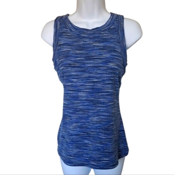 INC International Concepts Blue Fitted Tank Top Size Large - Picture 7 of 8
